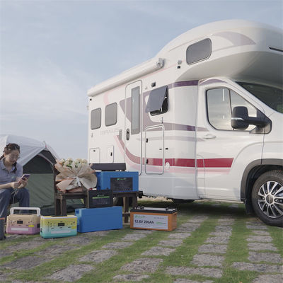 تریلر RV LiFePO4 باتری قابل شارژ BMS Solar 12.8V 12v 200ah Agm باتری چرخه عمیق